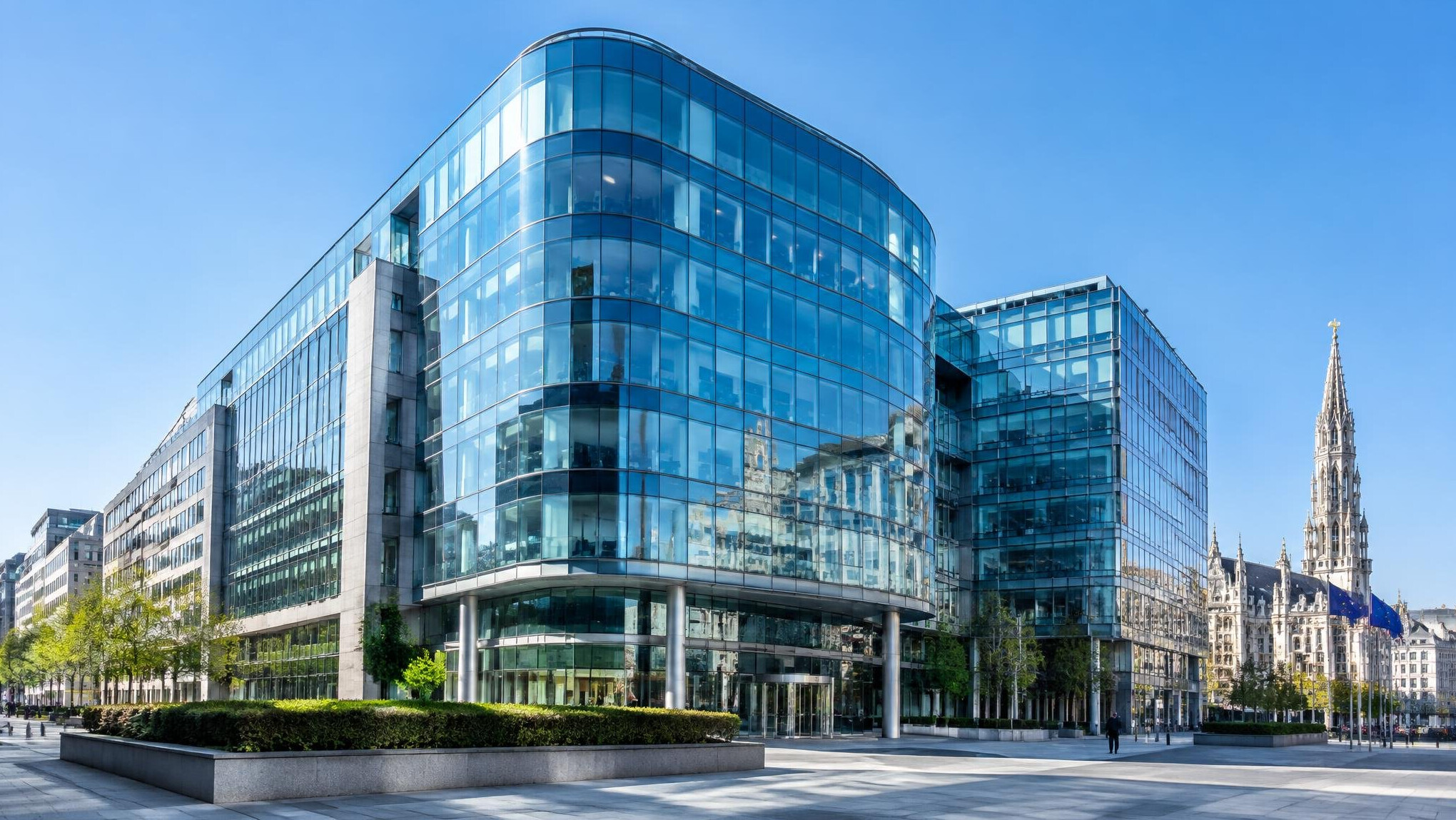 Modern kantoorgebouw in Brussel